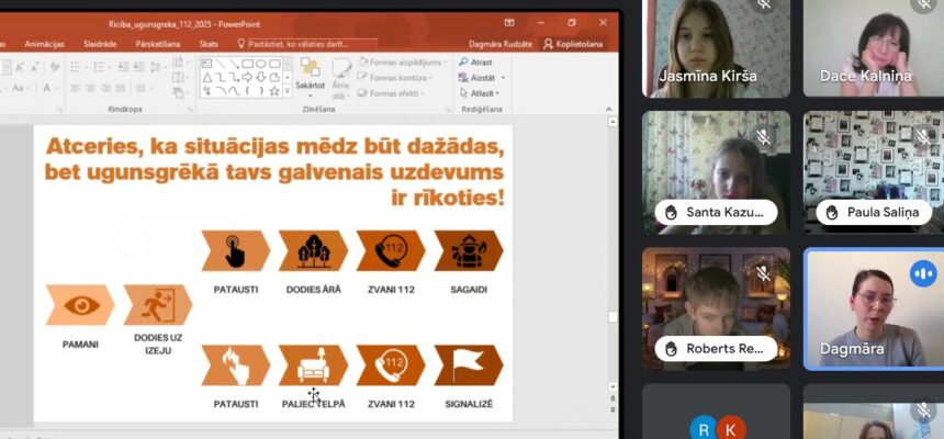 Lekcija “Ugunsdrošība”