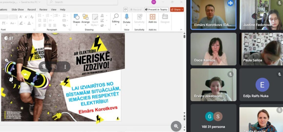 Lekcija “Elektrodrošība”
